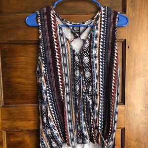 Tribal pattern tank top
